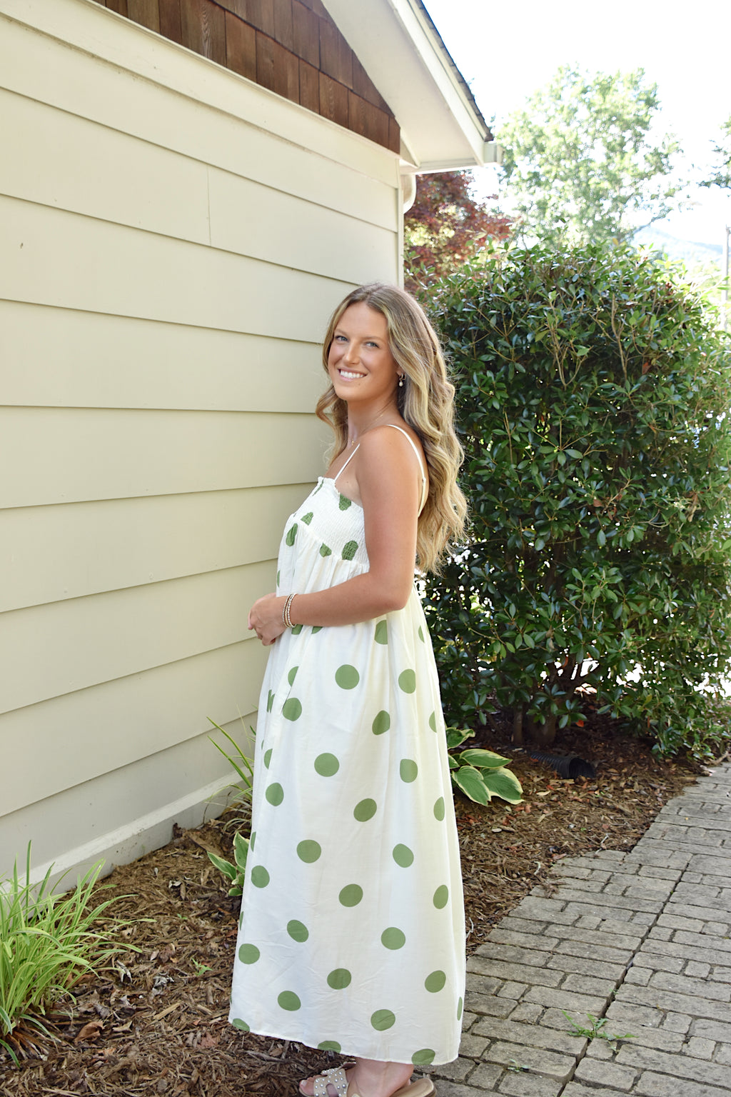 SMOCKED GEORGIA MAXI